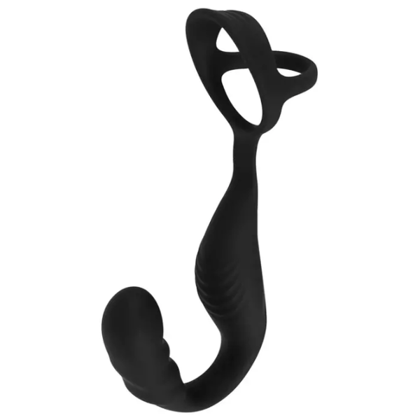 Эрекционное кольцо Rebel Cock Ring with RC Prostate Plug Черный photo 2