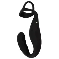 Inel pentru penis Rebel Cock Ring with RC Prostate Plug Black photo 4