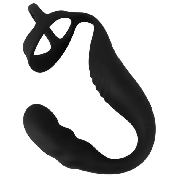 Эрекционное кольцо Rebel Cock Ring with RC Prostate Plug Черный photo 7