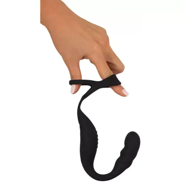 Эрекционное кольцо Rebel Cock Ring with RC Prostate Plug Черный photo 8