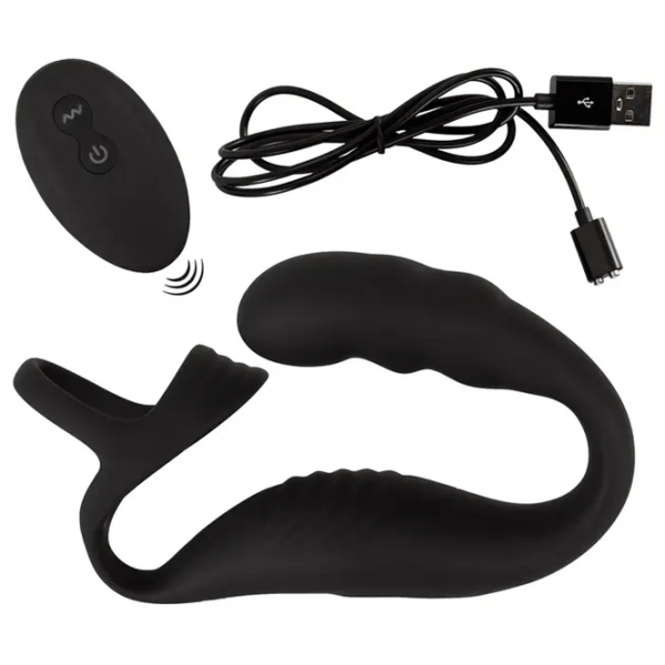 Эрекционное кольцо Rebel Cock Ring with RC Prostate Plug Черный photo 13