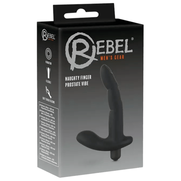 Vibrator Rebel Naughty Finger Prostate Vibe Black photo 1