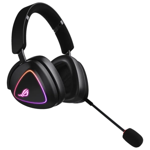 Наушники Asus ROG Delta II Черный Беспроводные + Проводные/ Игровой photo 1