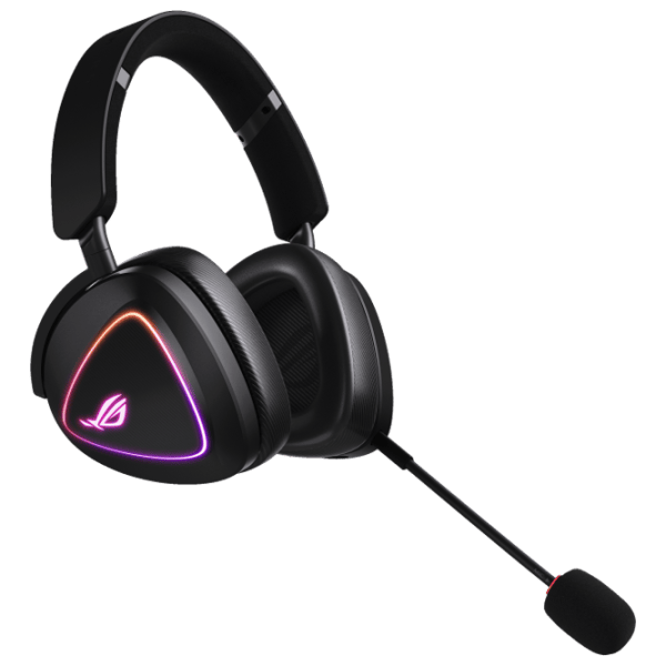 Наушники Asus ROG Delta II Черный Беспроводные + Проводные/ Игровой photo 1