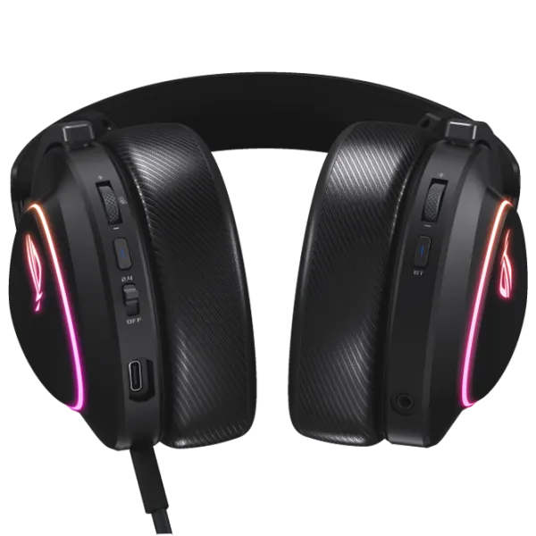 Наушники Asus ROG Delta II Черный Беспроводные + Проводные/ Игровой photo 3