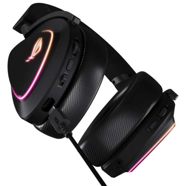 Наушники Asus ROG Delta II Черный Беспроводные + Проводные/ Игровой photo 4