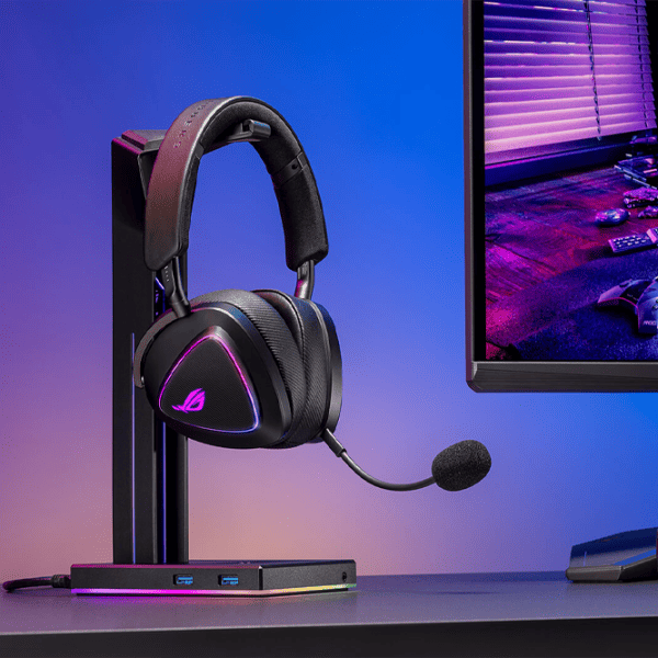 Наушники Asus ROG Delta II Черный Беспроводные + Проводные/ Игровой photo 6