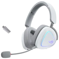 Наушники Asus ROG Delta II Белый Беспроводные + Проводные/ Игровой photo 2