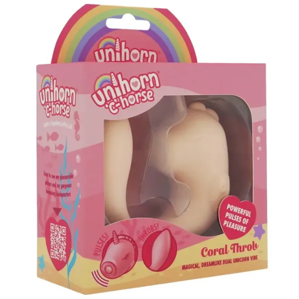 Вибратор Unicorn C-Horse Coral Throb Бежевый photo 1