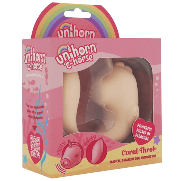 Вибратор Unicorn C-Horse Coral Throb Бежевый photo 1