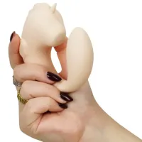 Вибратор Unicorn C-Horse Coral Throb Бежевый photo 5
