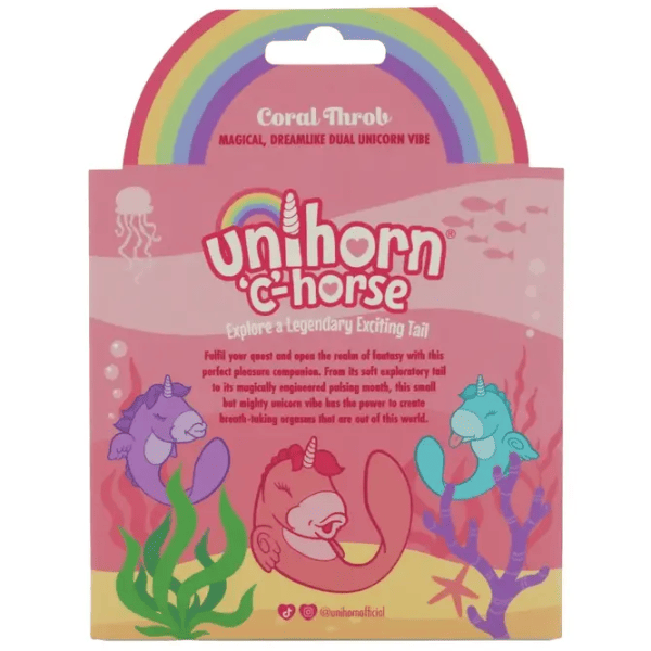 Вибратор Unicorn C-Horse Coral Throb Бежевый photo 10