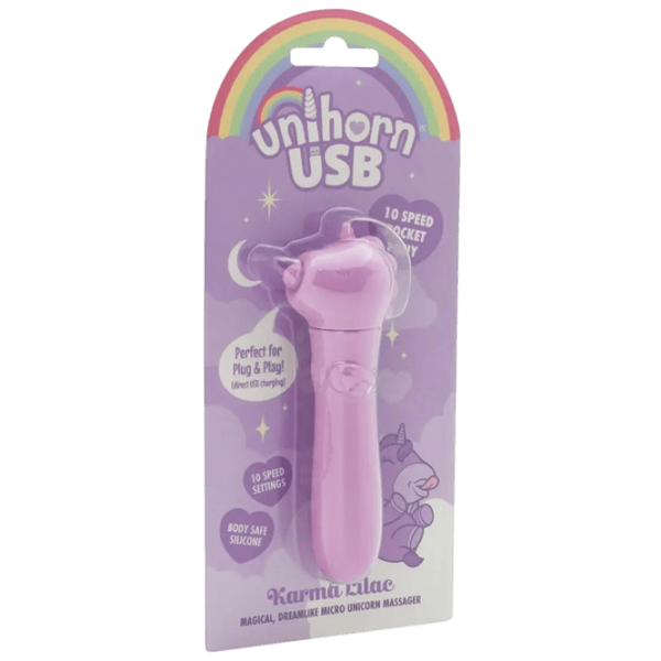 Вибратор Unicorn Mini USB Karma Lilac Пурпурный photo 1