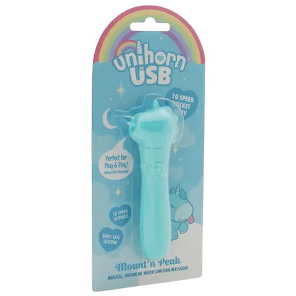 Вибратор Unicorn Mini USB Mount'n Peak Синий photo 1