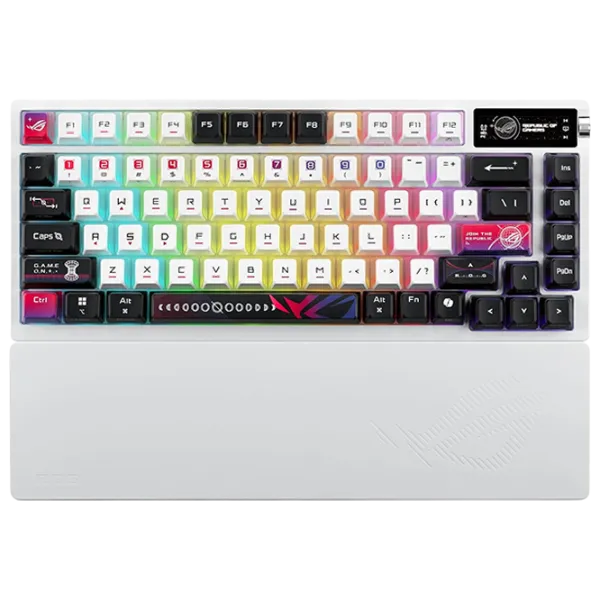 Tastatură Asus ROG Azoth X Fără fir / White photo 1