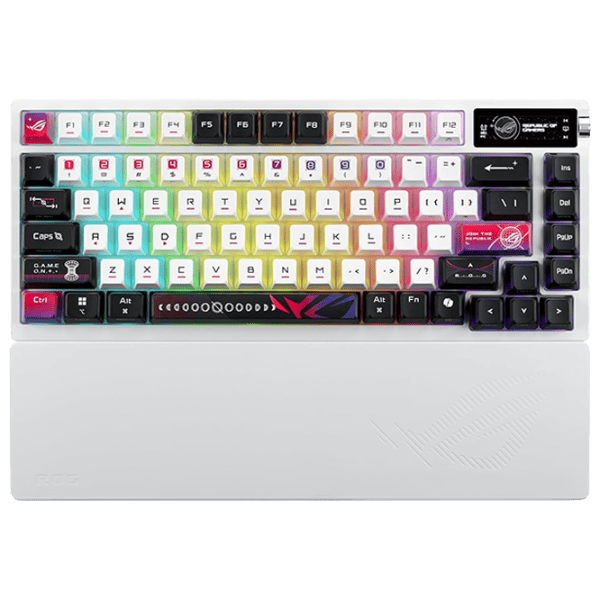 Tastatură Asus ROG Azoth X Fără fir / White photo 1