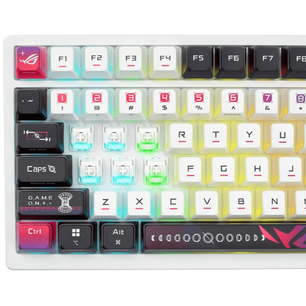 Tastatură Asus ROG Azoth X Fără fir / White photo 4