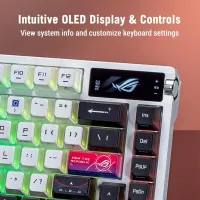 Tastatură Asus ROG Azoth X Fără fir / White photo 6