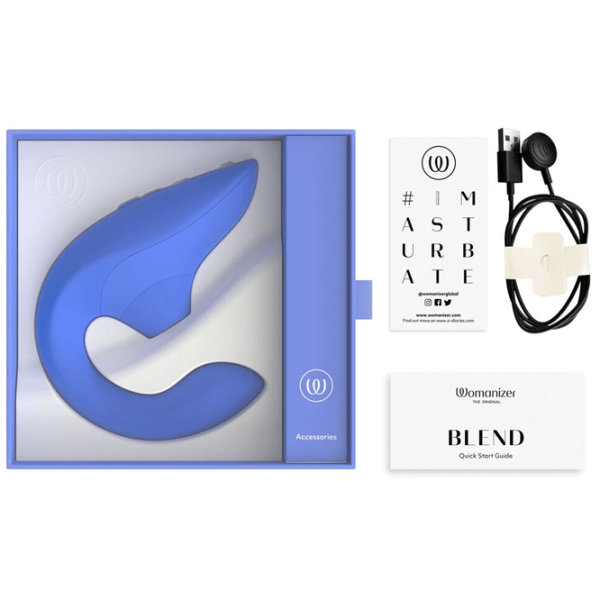 Вибратор Womanizer BLEND Синий photo 9