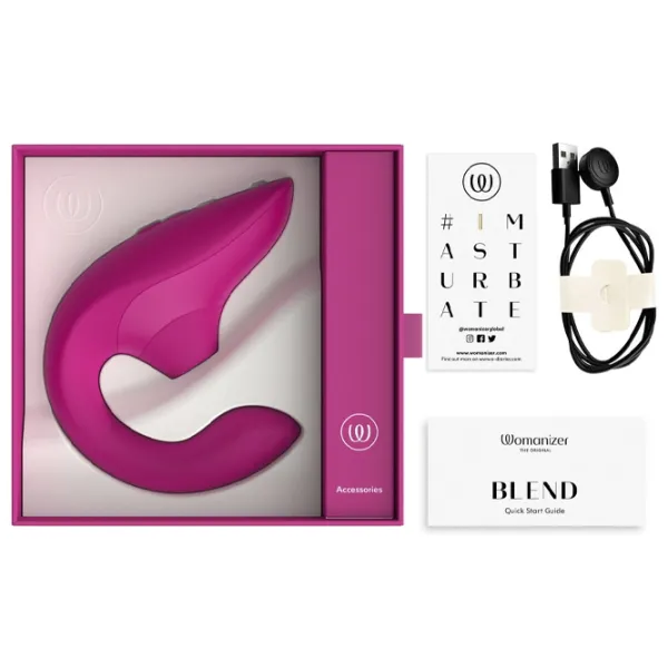 Вибратор Womanizer BLEND Темно-розовый photo 9