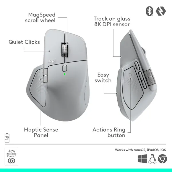 Мышь Logitech MX Master 4 Серый photo 5