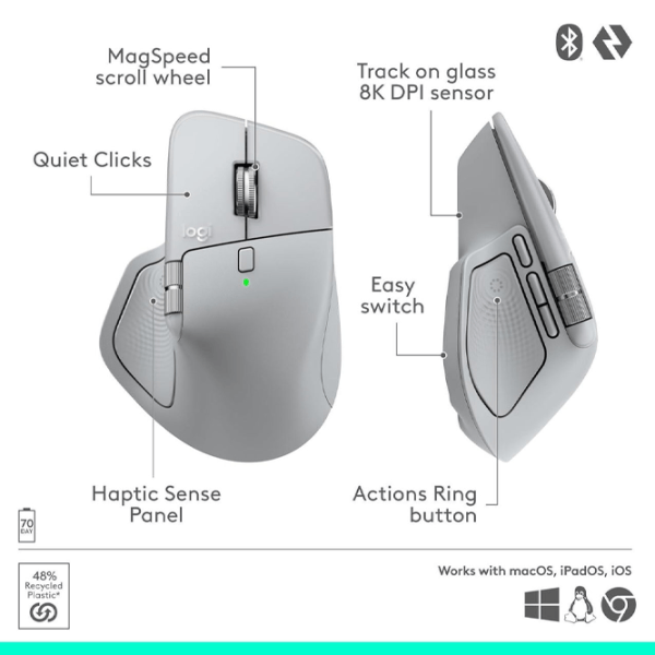 Мышь Logitech MX Master 4 Серый photo 5