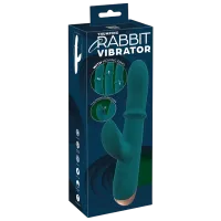 Vibrator You2Toys Thumping Rabbit Vibrator with Moving Ring Green