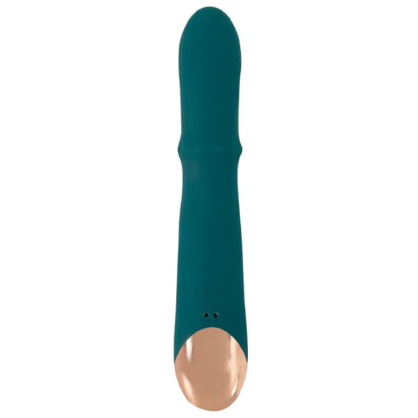 Vibrator You2Toys Thumping Rabbit Vibrator with Moving Ring Green photo 4