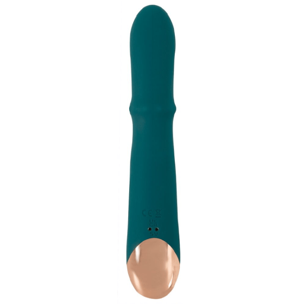 Vibrator You2Toys Thumping Rabbit Vibrator with Moving Ring Green photo 4