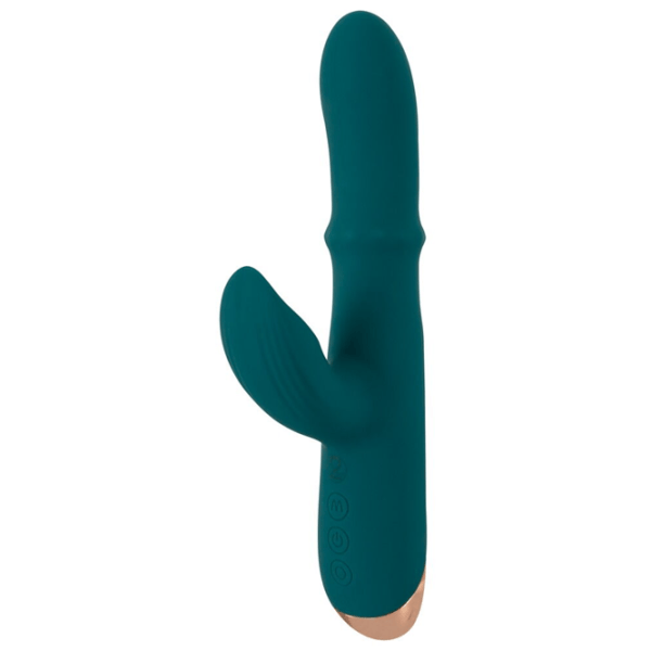 Vibrator You2Toys Thumping Rabbit Vibrator with Moving Ring Green photo 5