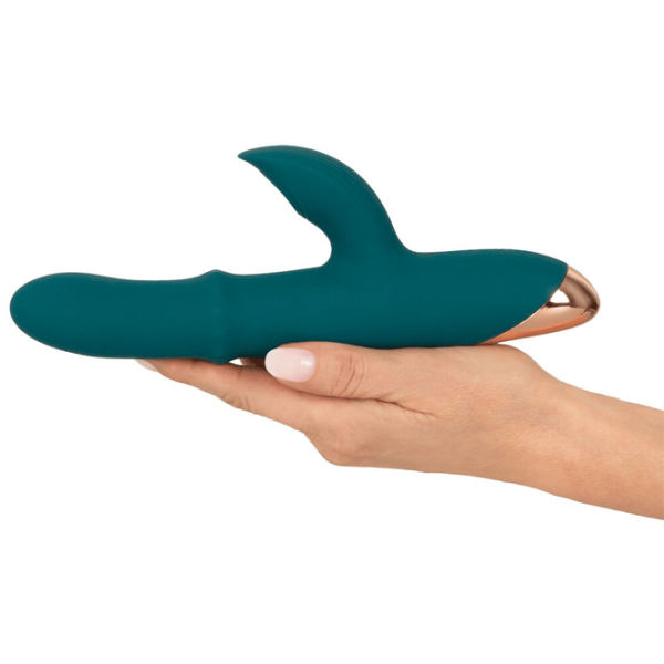 Vibrator You2Toys Thumping Rabbit Vibrator with Moving Ring Green photo 6