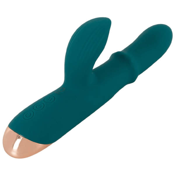 Vibrator You2Toys Thumping Rabbit Vibrator with Moving Ring Green photo 7