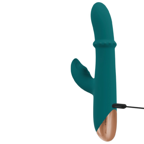 Vibrator You2Toys Thumping Rabbit Vibrator with Moving Ring Green photo 8