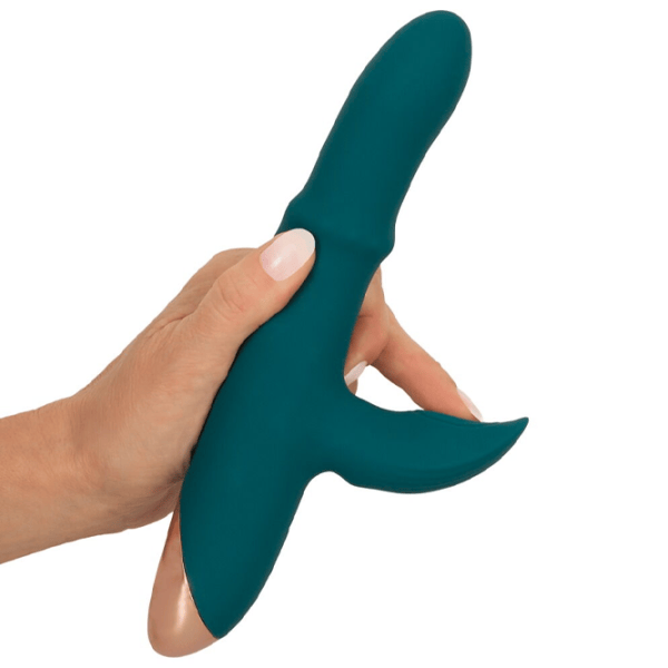 Vibrator You2Toys Thumping Rabbit Vibrator with Moving Ring Green photo 9
