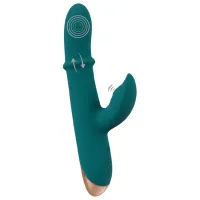 Vibrator You2Toys Thumping Rabbit Vibrator with Moving Ring Green photo 10