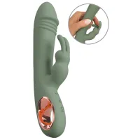 Vibrator You2Toys Slim Rabbit Olive Green photo 3