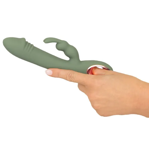 Vibrator You2Toys Slim Rabbit Olive Green photo 8