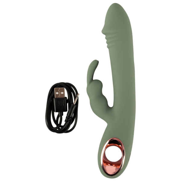 Vibrator You2Toys Slim Rabbit Olive Green photo 11