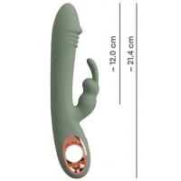 Vibrator You2Toys Slim Rabbit Olive Green photo 12