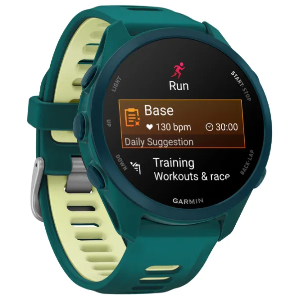Умные часы Garmin Forerunner 170 Music 1.2" / 30.4 мм / Teal Green - Цитрон / 010-03920-12 photo 2