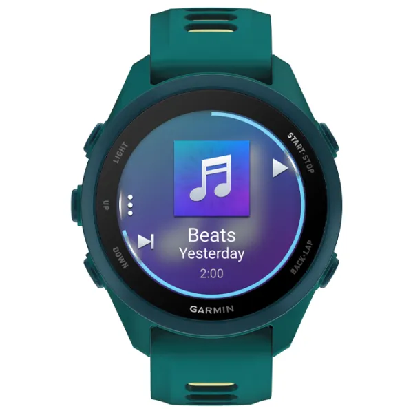 Умные часы Garmin Forerunner 170 Music 1.2" / 30.4 мм / Teal Green - Цитрон / 010-03920-12 photo 3