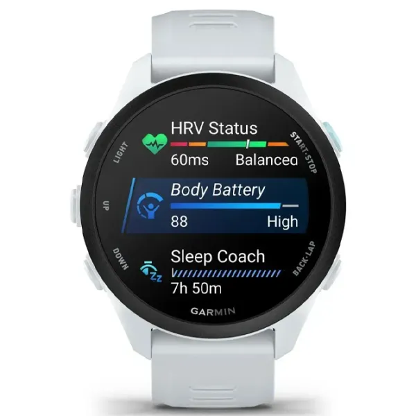 Умные часы Garmin Forerunner 70 1.2" / 42 мм / Белый Камень - Whitestone / 010-04307-01 photo 2