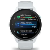 Умные часы Garmin Forerunner 70 1.2" / 42 мм / Белый Камень - Whitestone / 010-04307-01 photo 2