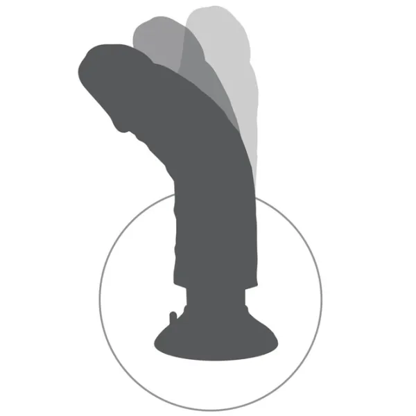 Vibrator King Cock Vibrating Cock with Balls Beige photo 6
