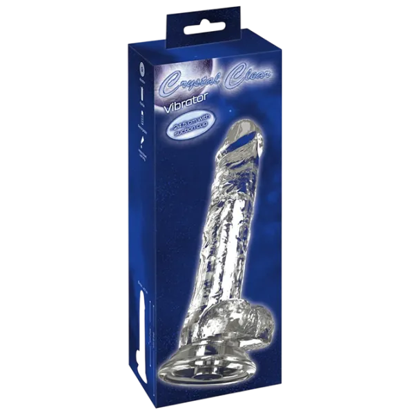 Вибратор Crystal Vibrator with a Suction Cup Прозрачный photo 1