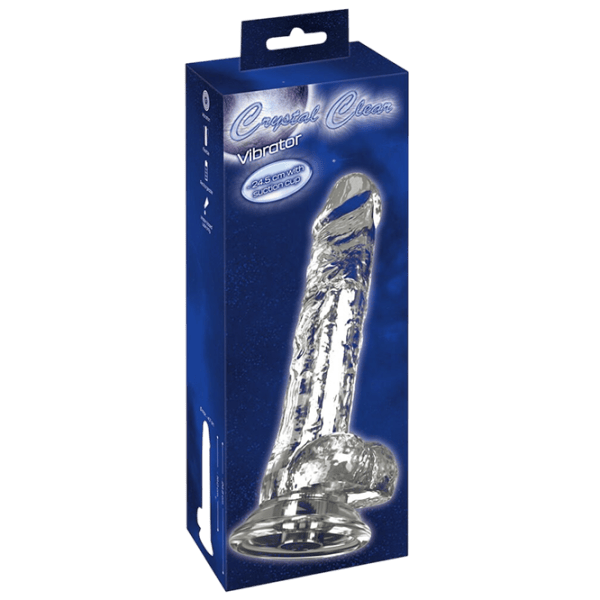 Вибратор Crystal Vibrator with a Suction Cup Прозрачный photo 1