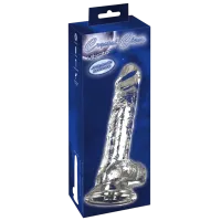 Вибратор Crystal Vibrator with a Suction Cup Прозрачный