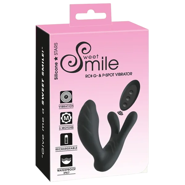 Vibrator Sweet Smile RC G- & P-Spot Black photo 1