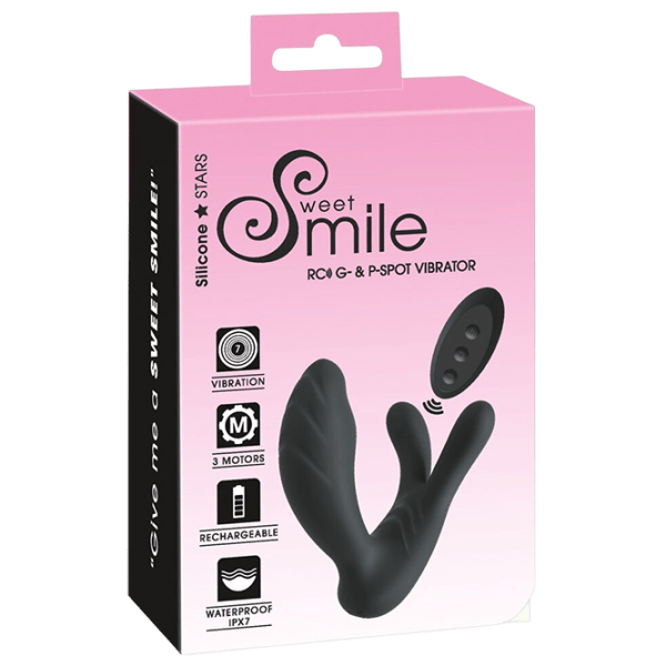 Vibrator Sweet Smile RC G- & P-Spot Black photo 1