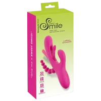 Vibrator Sweet Smile Triple Vibe With Flicking Tongue Pink